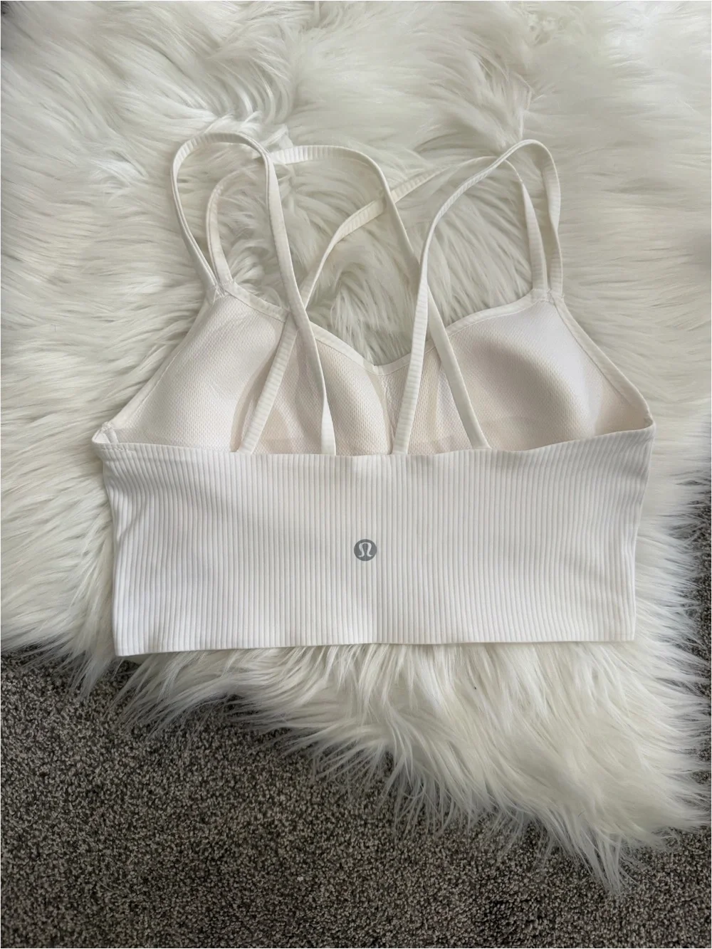 Lululemon Longline Like a Cloud Ribbed Sports Bra